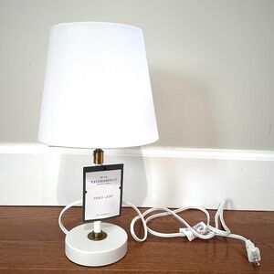 NWT Threshold White and Gold Table Lamp